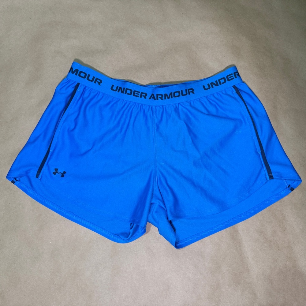 New Under Armour Women's Bright Blue Athletic Shorts